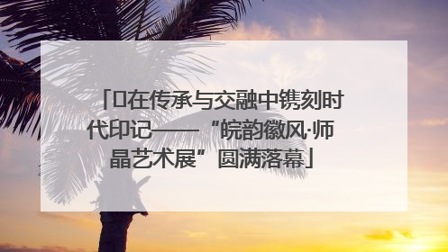 ﻿在传承与交融中镌刻时代印记——“皖韵徽风·师晶艺术展”圆满落幕