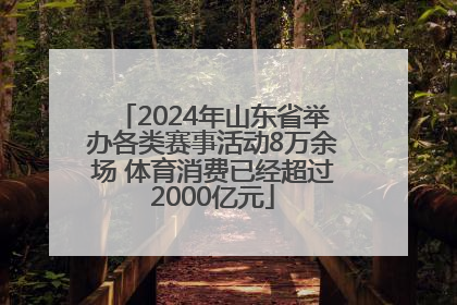 2024年山东省举办各类赛事活动8万余场 体育消费已经超过2000亿元