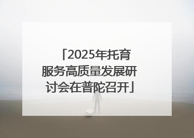 2025年托育服务高质量发展研讨会在普陀召开