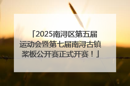 2025南浔区第五届运动会暨第七届南浔古镇桨板公开赛正式开赛！