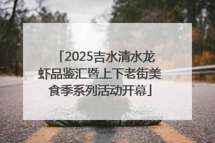 2025吉水清水龙虾品鉴汇暨上下老街美食季系列活动开幕