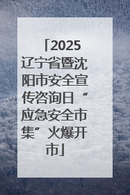 2025辽宁省暨沈阳市安全宣传咨询日“应急安全市集”火爆开市