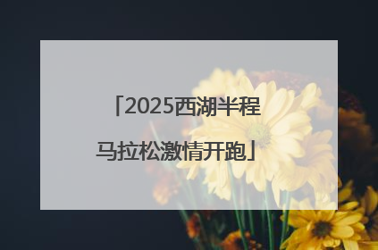 2025西湖半程马拉松激情开跑