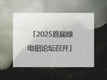 2025首届绿电铝论坛召开