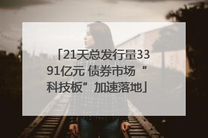 21天总发行量3391亿元 债券市场“科技板”加速落地