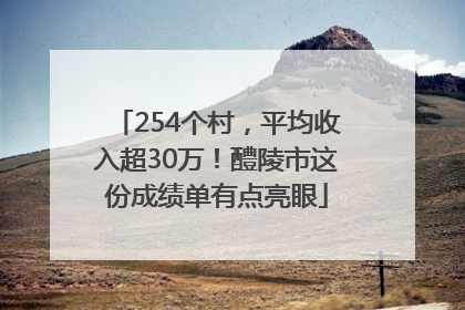 254个村，平均收入超30万！醴陵市这份成绩单有点亮眼