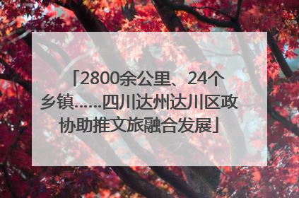 2800余公里、24个乡镇……四川达州达川区政协助推文旅融合发展