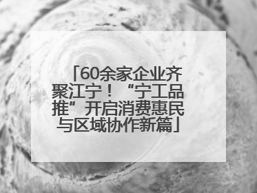 60余家企业齐聚江宁！“宁工品推”开启消费惠民与区域协作新篇