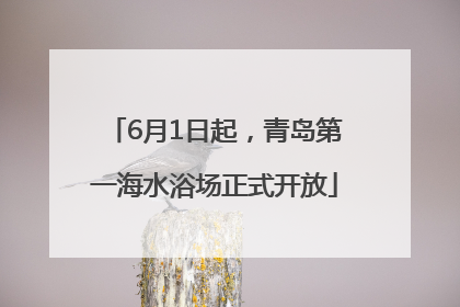 6月1日起，青岛第一海水浴场正式开放