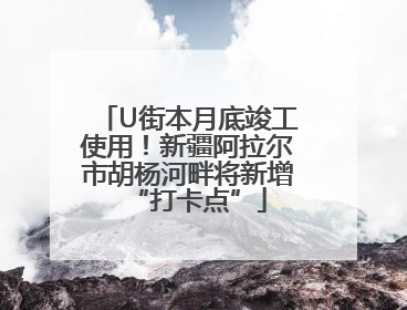 U街本月底竣工使用！新疆阿拉尔市胡杨河畔将新增“打卡点”